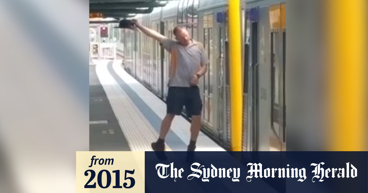Video Train guard busts a move at Sydney station